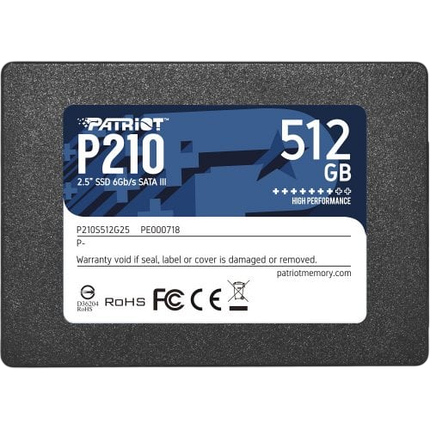 SSD 2.5" накопичувач Patriot P210 512GB (P210S512G25), фото 1