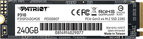 SSD M.2 накопичувач Patriot P310 240GB (P310P240GM28)