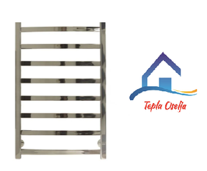 Водяна рушникосушка Квадро 450х800 (нержавійка)