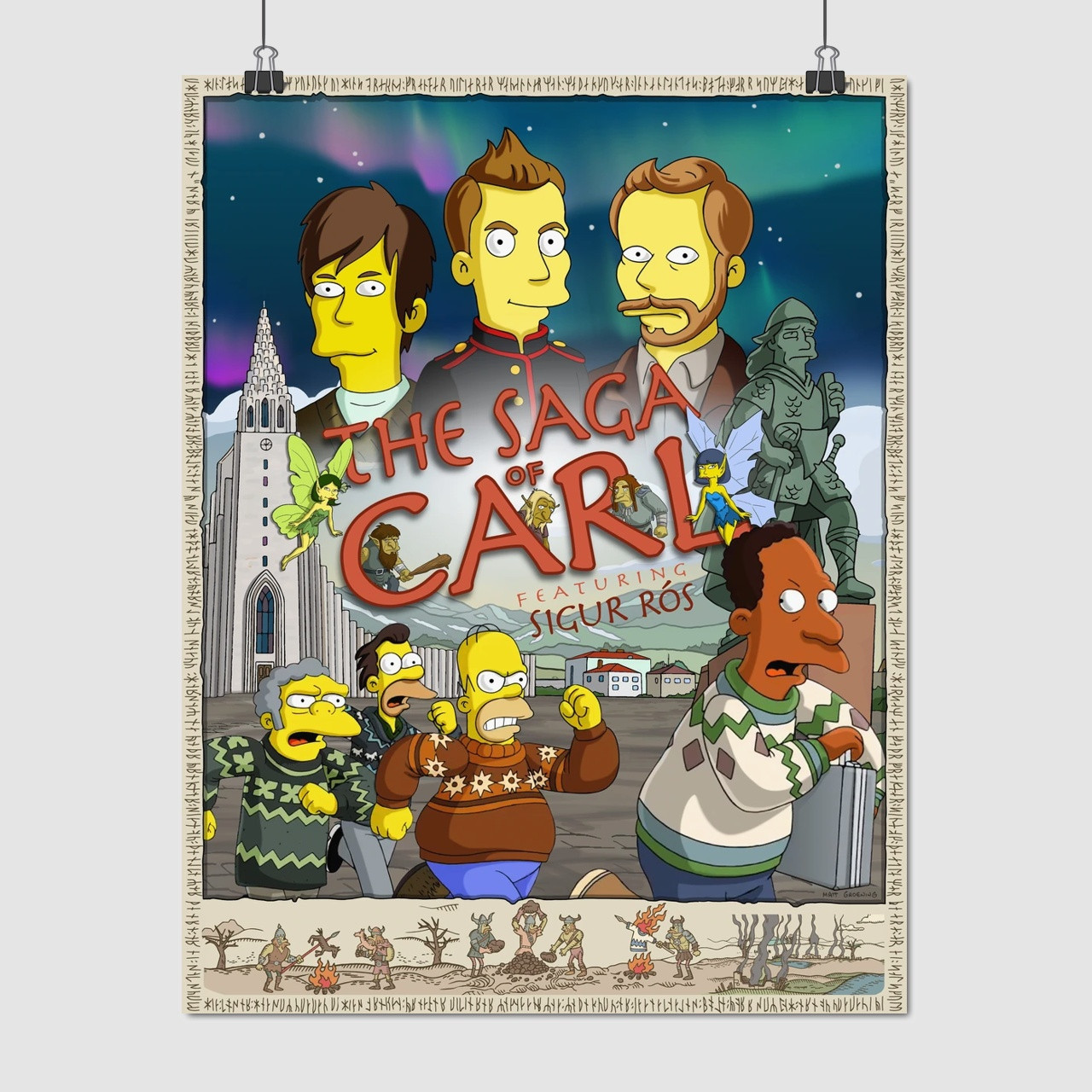 Плакат "Сімпсони, Simpsons", 60×46см