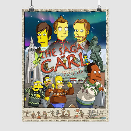 Плакат "Сімпсони, Simpsons", 60×46см, фото 1