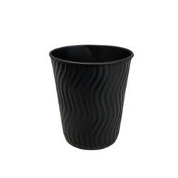 Склянка гофра Iris-Plast чорний/чорний 175 мл (102729)