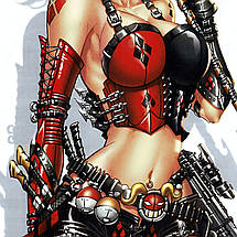 Плакат "Гарлі Квінн та гральна карта, Harley Quinn", 60×40см, фото 3