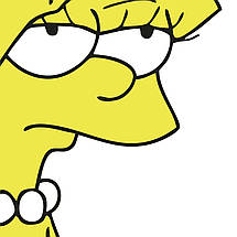 Плакат "Сімпсони, Ліза, Simpsons, Nobody cares", 60×43см, фото 3