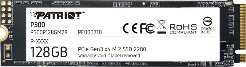 SSD M.2 накопичувач Patriot P300 128GB (P300P128GM28)