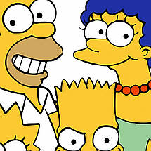 Плакат "Сімпсони та Барт з рогаткою, Simpsons", 60×43см, фото 2