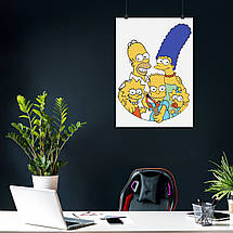 Плакат "Сімпсони та Барт з рогаткою, Simpsons", 60×43см, фото 3