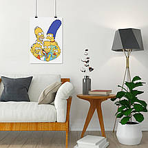 Плакат "Сімпсони та Барт з рогаткою, Simpsons", 60×43см, фото 4