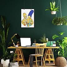 Плакат "Сімпсони та Барт з рогаткою, Simpsons", 60×43см, фото 5