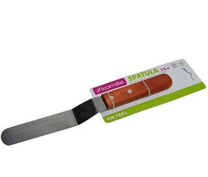 Лопатка кондитерська Kamille з вигином вузька довжина 15 см метал (7821 K)