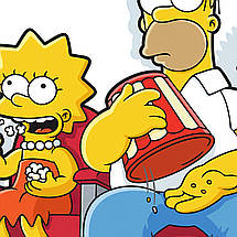 Плакат "Сімпсони на дивані, Simpsons", 43×60см, фото 3