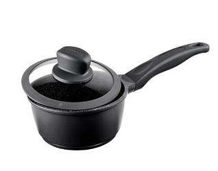 Сковорода WOK з кришкою Vinzer Granite Induction d32 см алюміній з гранітним покриттям (89456 Vinzer)