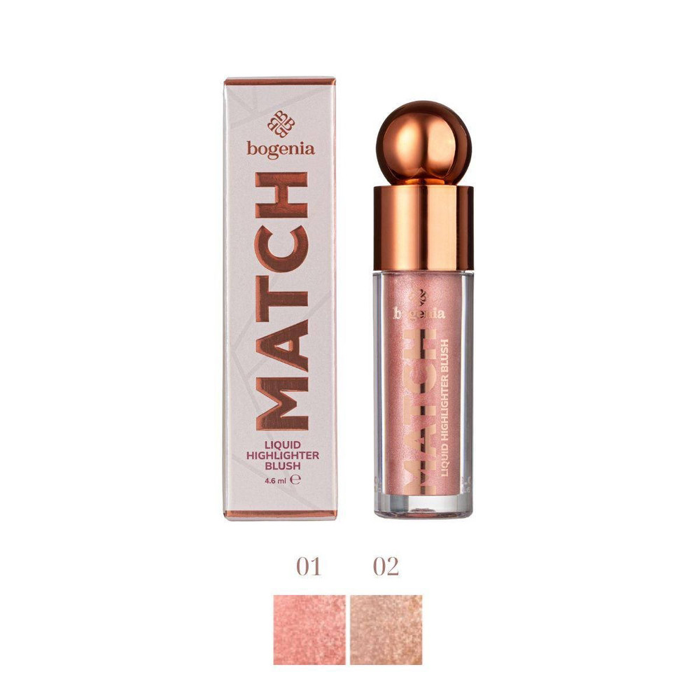 Рум'яна рідкі Bogenia Liquid Highlighter Blush, фото 1