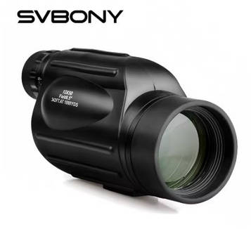 Монокуляр 10-30X50 Svbony SV49, вологозахист IPX6, багатошарове просвітлення лінз, сумка з ремінцем