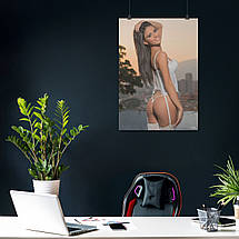 Плакат "Дівчина в білій білизні", 60×43см, фото 3