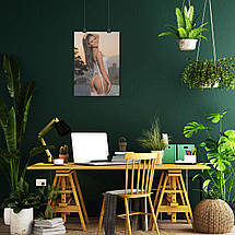 Плакат "Дівчина в білій білизні", 60×43см, фото 5