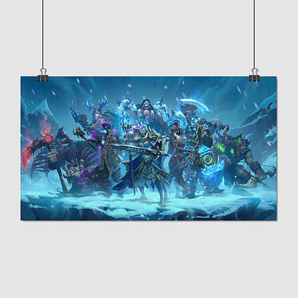 Плакат "Хартстоун, головні персонажі, Hearthstone", 34×60см, фото 1