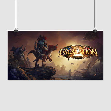 Плакат "Варкрафт: Тумани Пандарії, Warcraft: Pandaria, Escalation", 60×31см, фото 1