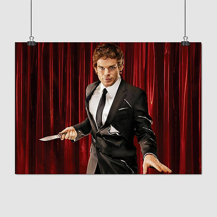 Плакат "Декстер, Майкл Голл, Dexter, Michael Hall", 43×60см, фото 1