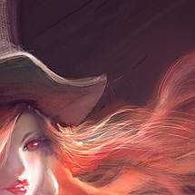 Плакат "Стімпанк, дівчина в циліндрі, steampunk", 60×43см, фото 2