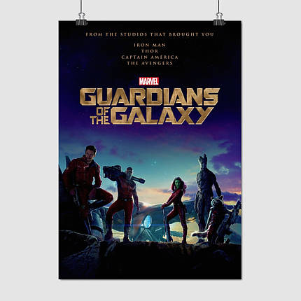 Плакат "Вартові Галактики, Guardians of the Galaxy (2014)", 60×43см, фото 1