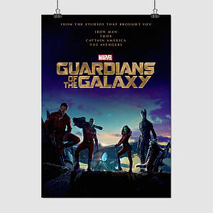 Плакат "Вартові Галактики, Guardians of the Galaxy (2014)", 60×43см