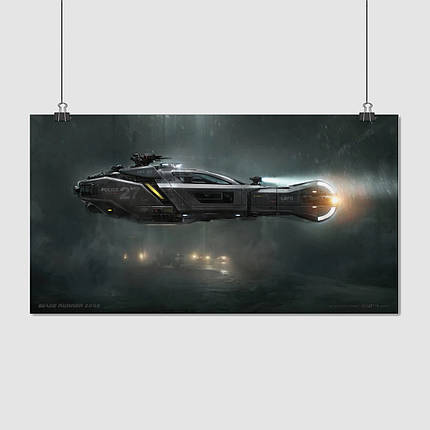 Плакат "Літаюче авто, Blade Runner", 32×60см, фото 1