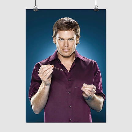 Плакат "Декстер, Майкл Голл, Dexter, Michael Hall", 60×43см, фото 1