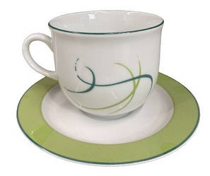 Набор чайный Thun Opal (Лінії) на 6 персон 12 предметов 270мл фарфор (8021600/155)