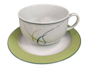 Набор чайный Thun Opal (Лінії) на 6 персон 12 предметов 280мл фарфор (8021600/150)