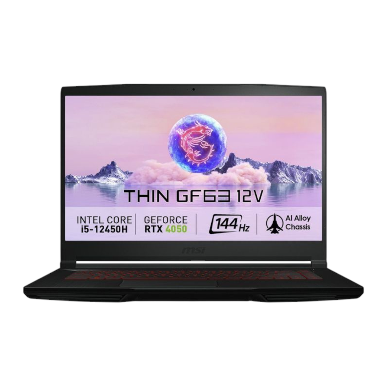 Ноутбук MSI Thin GF63 12VE 15.6'' FHD IPS 144Hz Core i5-12450H 8GB SSD 512GB Nvidia GeForce RTX 4050 6GB