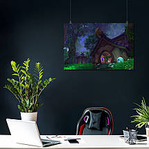 Плакат "Варкрафт, хатинка у лісі, Warcraft", 40×60см, фото 3