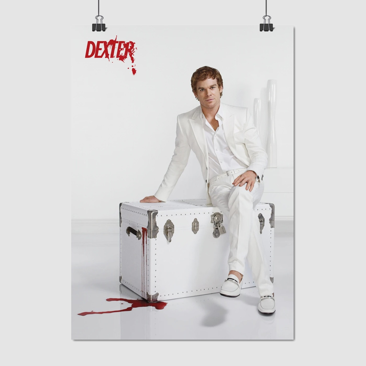 Плакат "Декстер, Майкл Голл, Dexter, Michael Hall", 60×43см