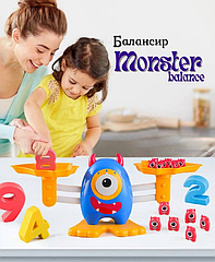 Навчальна гра Ваги - збережи баланс BS777 балансир монстер, картки із завданнями