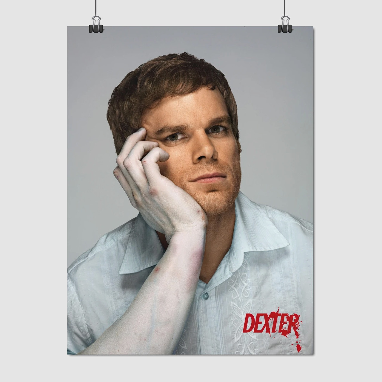 Плакат "Декстер, Майкл Голл, Dexter, Michael Hall", 60×43см