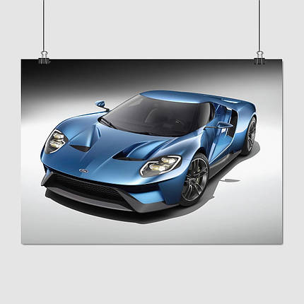 Плакат "Cуперкар Форд, Ford GT", 43×60см, фото 1
