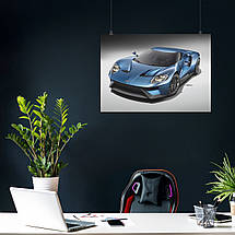 Плакат "Cуперкар Форд, Ford GT", 43×60см, фото 4
