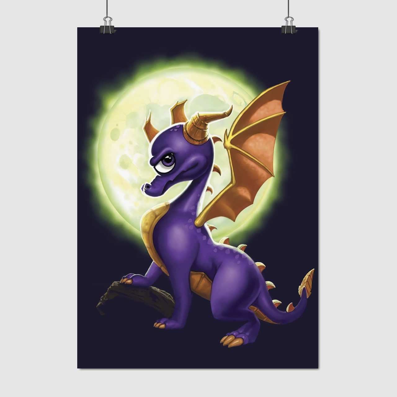 Плакат "Дракон Спайро, Spyro the Dragon", 60×43см