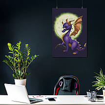 Плакат "Дракон Спайро, Spyro the Dragon", 60×43см, фото 3
