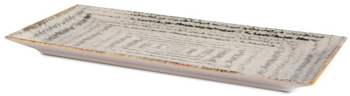 Блюдо Ipec Storm прямокутне 30х15 см кераміка кам'яна (30907893)