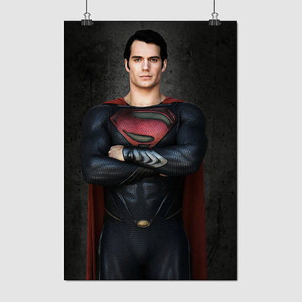 Плакат "Людина зі сталі, Генрі Кавілл, Superman, Man of Steel (2013)", 60×40см, фото 1