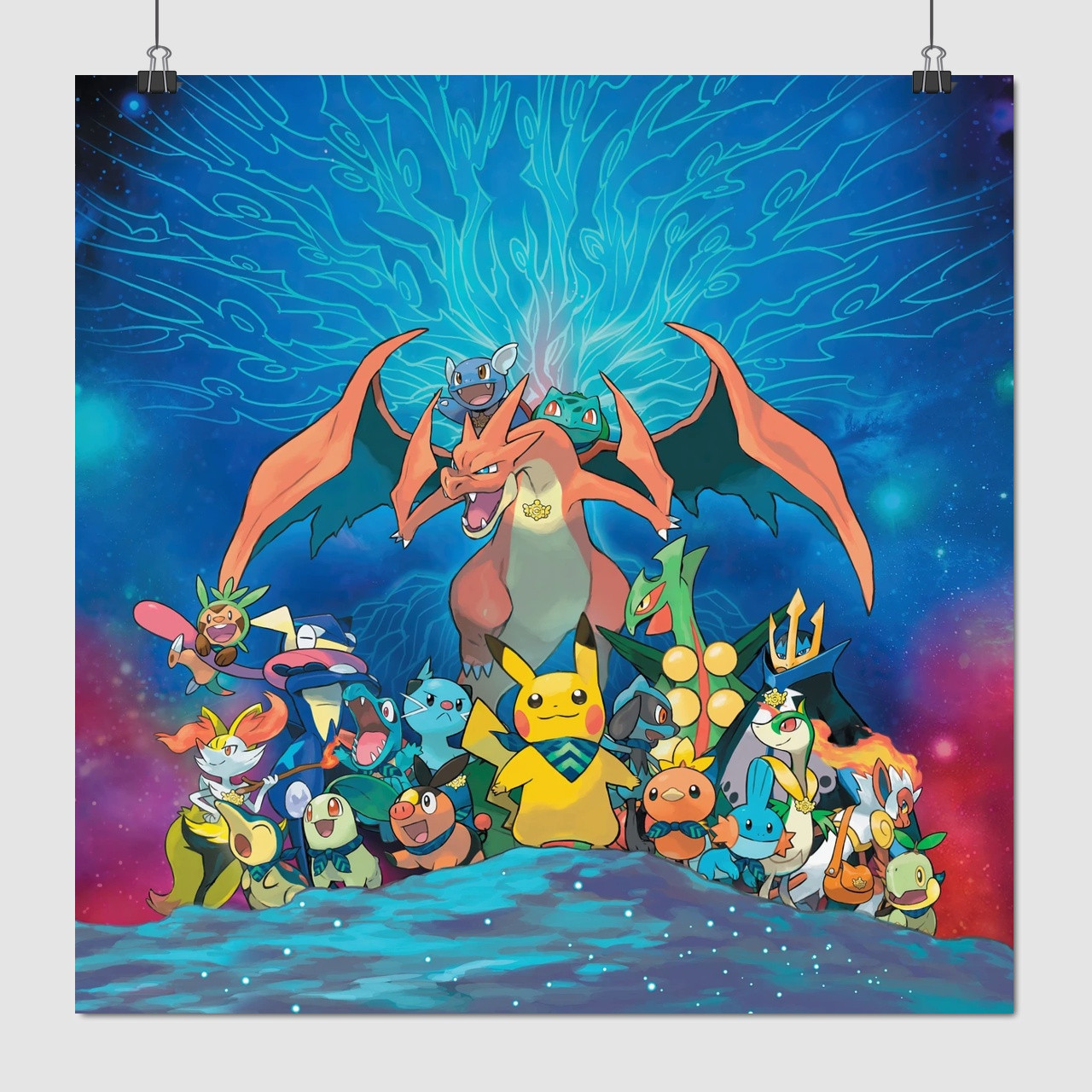Плакат "Покемони, Pokemon", 60×60см