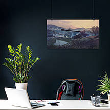 Плакат "Танки на заході сонця", 34×60см, фото 4
