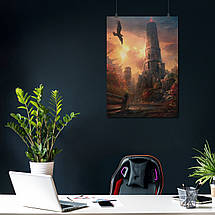 Плакат "Варкрафт, Каражан, Вежа Медіва, Warcraft", 60×43см, фото 3