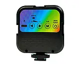 💙Лампа світлодіодна LED Baker WL-R1 з кріпленням для телефону, студійна накамерне світло 3000-7000K, фото 2