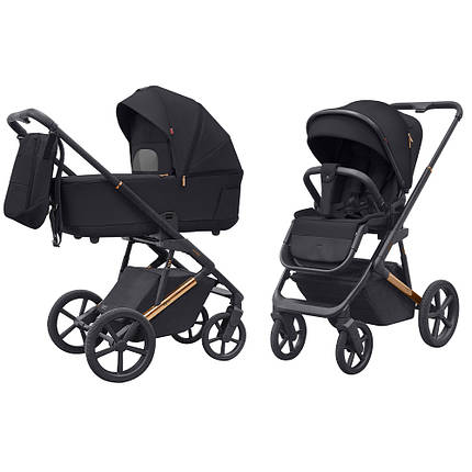 Коляска універсальна 2в1 CARRELLO Sigma CRL-6523 Iridium Black Чорна, фото 2
