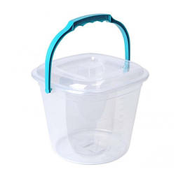 Відро Алеана Smart з кришкою 6 л 25,5х24 см h21 см поліпропілен (171027/342067) зі швидкою доставкою по Україні