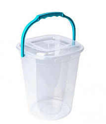 Відро Алеана Smart з кришкою 9 л 25,5х24 см h30 см поліпропілен (171028/342111) зі швидкою доставкою по Україні