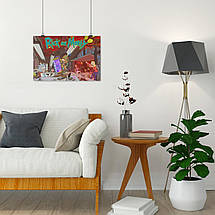 Плакат "Лабораторія Ріка, Rick and Morty", 40×60см, фото 4