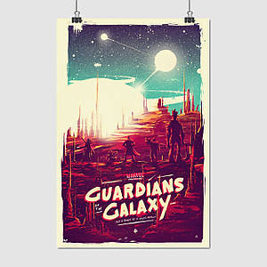 Плакат "Вартові Галактики, Guardians of the Galaxy, A bunch of a-holes", 60×40см